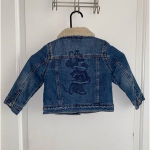 Gap, Minnie Mouse denim Sherpa jacket, 3t